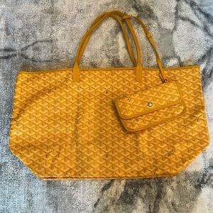 Goyard GM with pouch yellow
